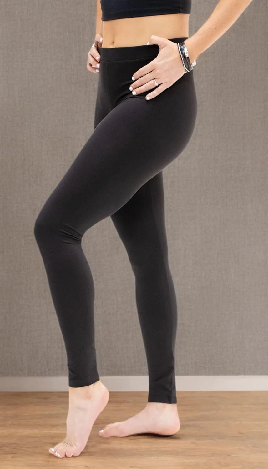 DEVOPS Women's 2 Pack High Waisted Ultra Soft Basic Leggings
