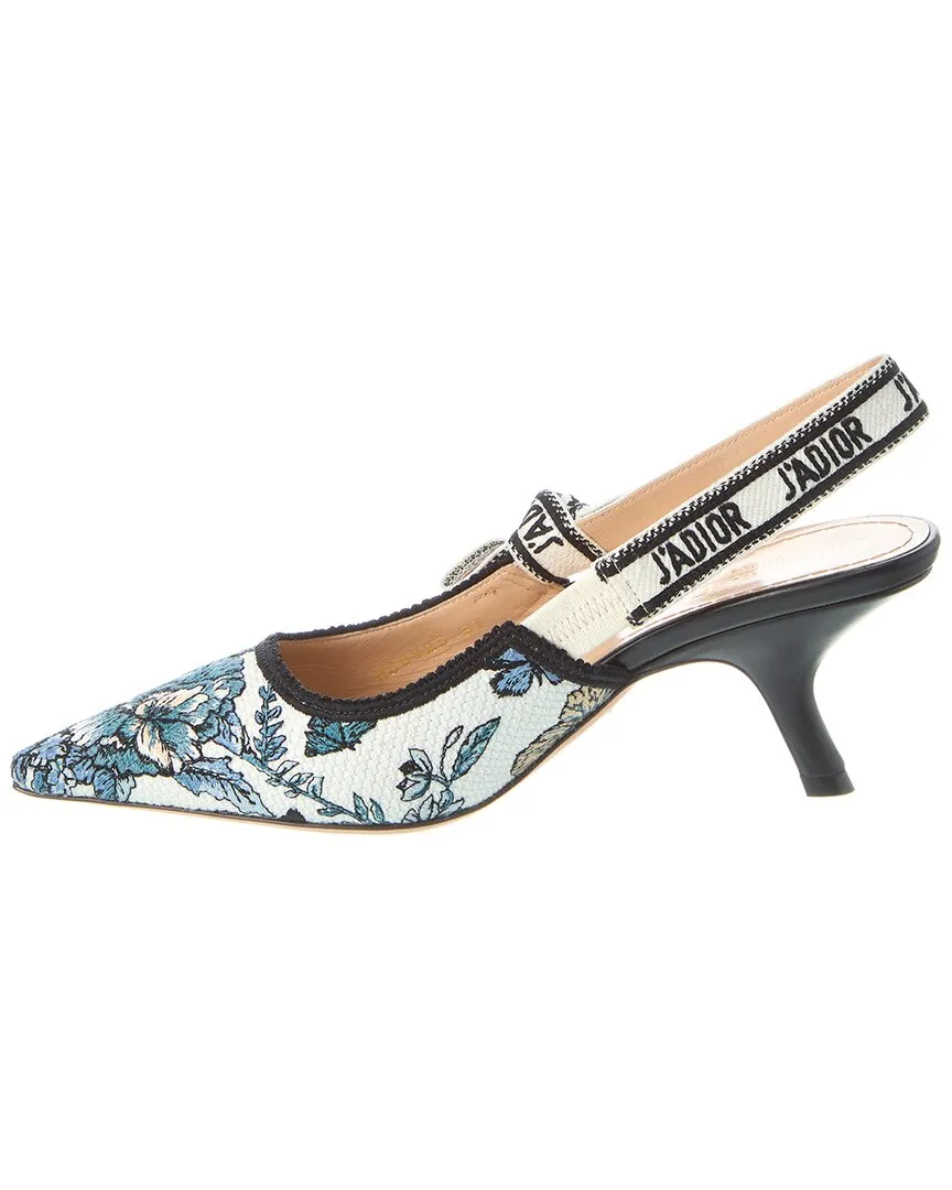 Dior J'Adior Embroidered Slingback Pump