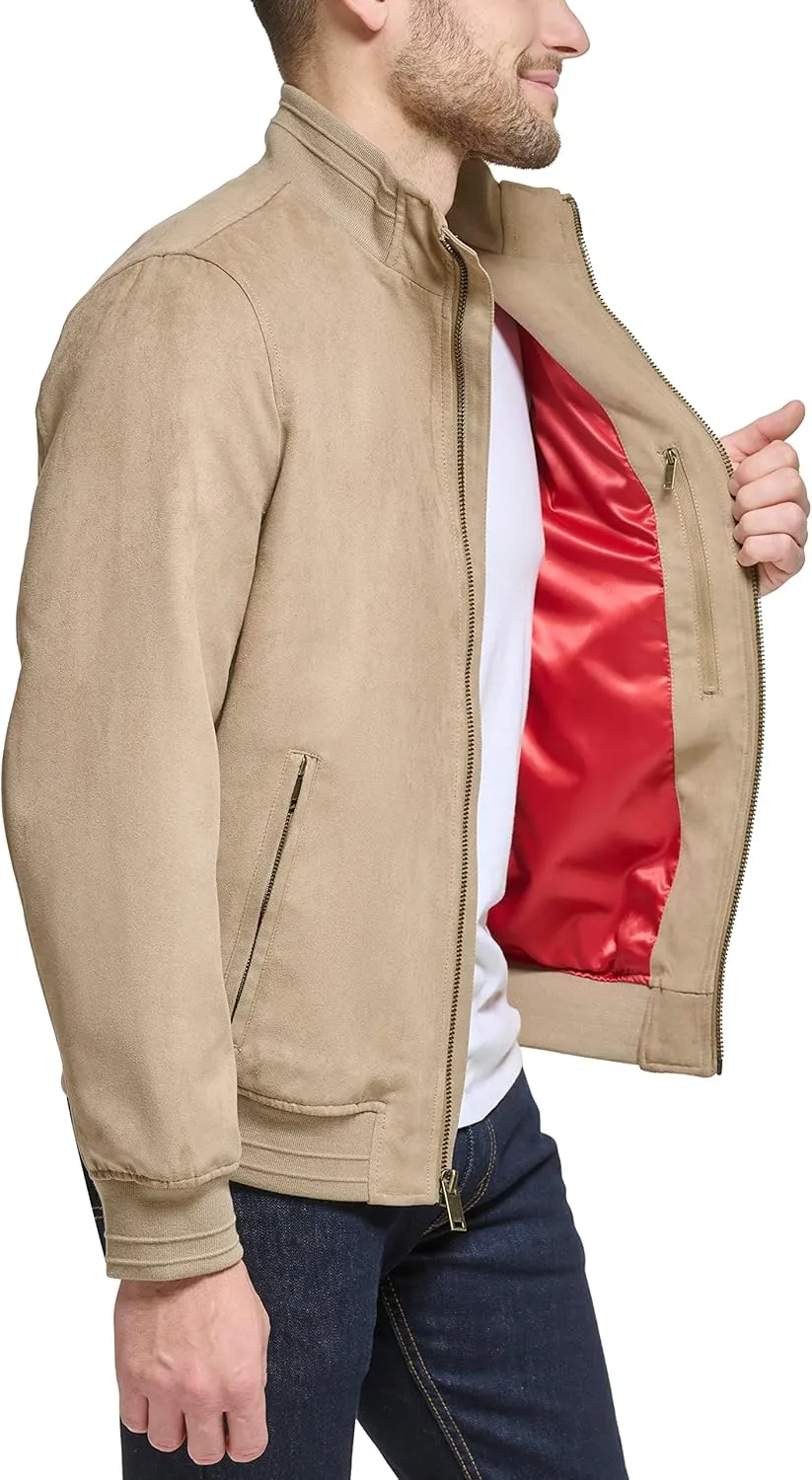 DKNY Men's Modern Knit Collar Bomber Jacket