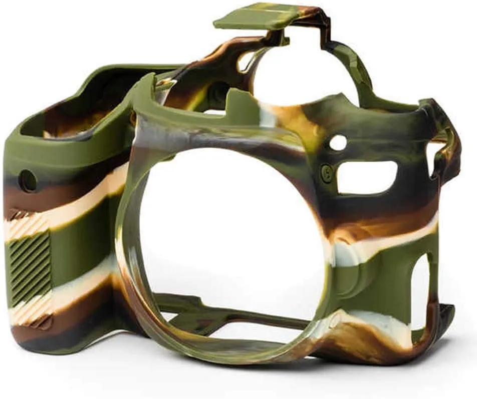 easyCover ECC77DC Secure Grip Camera Case for Canon 77D camo, Camouflage