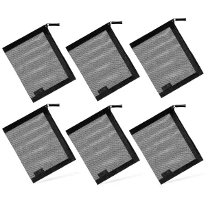 EASYFUN Small Zipper Pouch6 Pieces Mini Mesh Pouch Coin Purse Portable Cosmetic Case Mesh Storage Bags with Key Kit Small Item Organizer,5 x 4 Inch