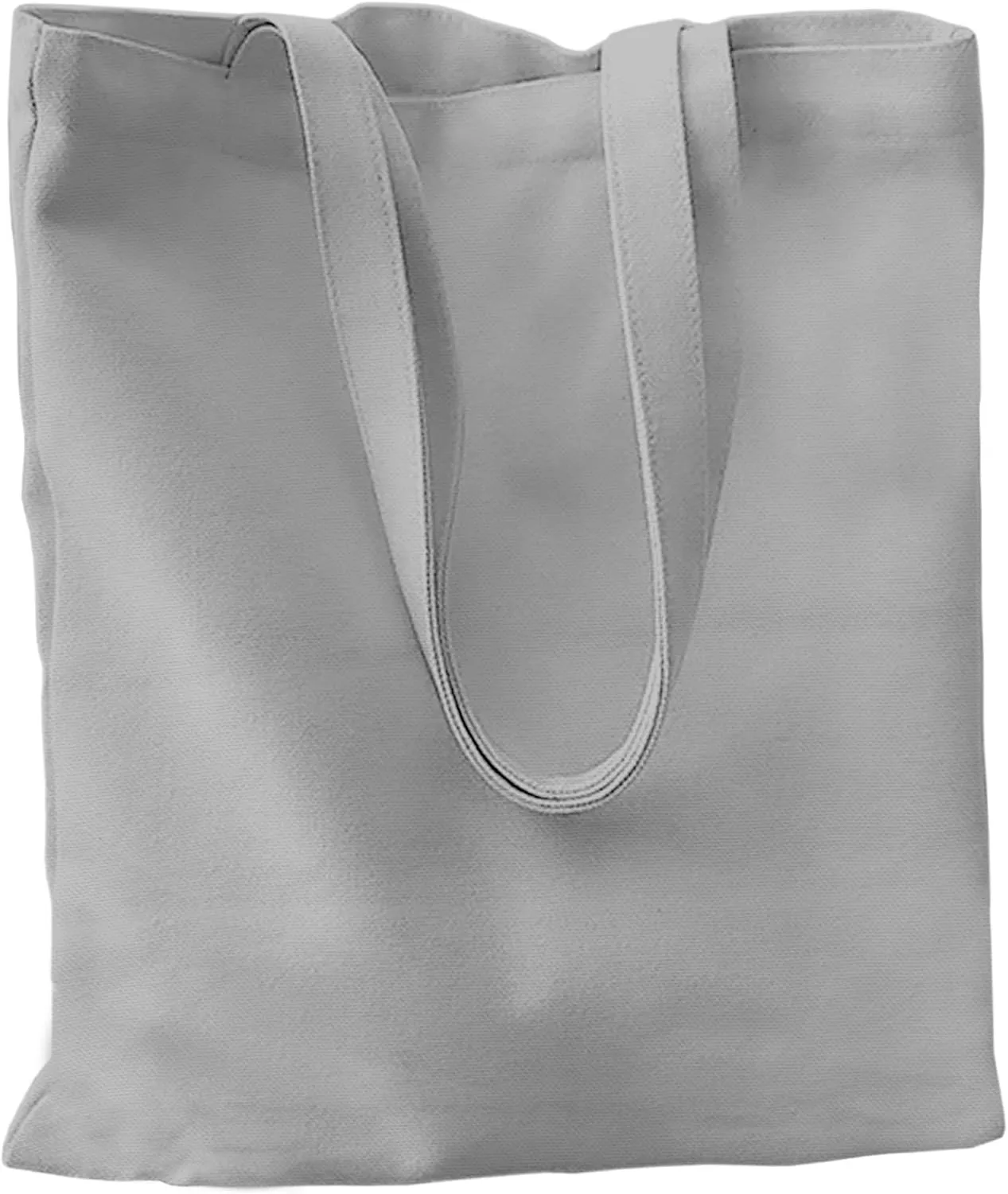 Economical Canvas Cotton Tote Bag, 6 | 8 Pack, Lightweight Reusable Grocery Shopping Cloth Bags, DIY, Advertising, Promotion