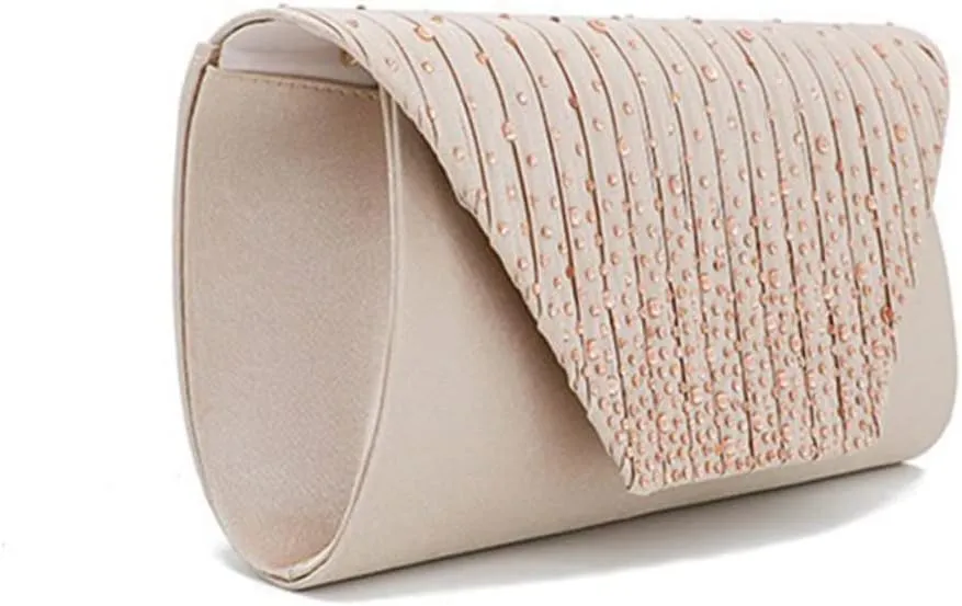 Elegant Diamond Handbag Silver Clutch Purse for Wedding Sparkle Evening Bag Fashion Clutch Purse