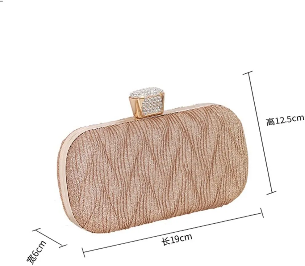 Elegant Women Handbag Evening Bag Shiny Sequin Clutch Bags Wedding Purse Party Banquet Shoulder Bag