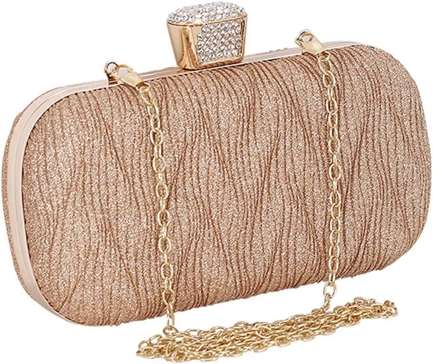 Elegant Women Handbag Evening Bag Shiny Sequin Clutch Bags Wedding Purse Party Banquet Shoulder Bag