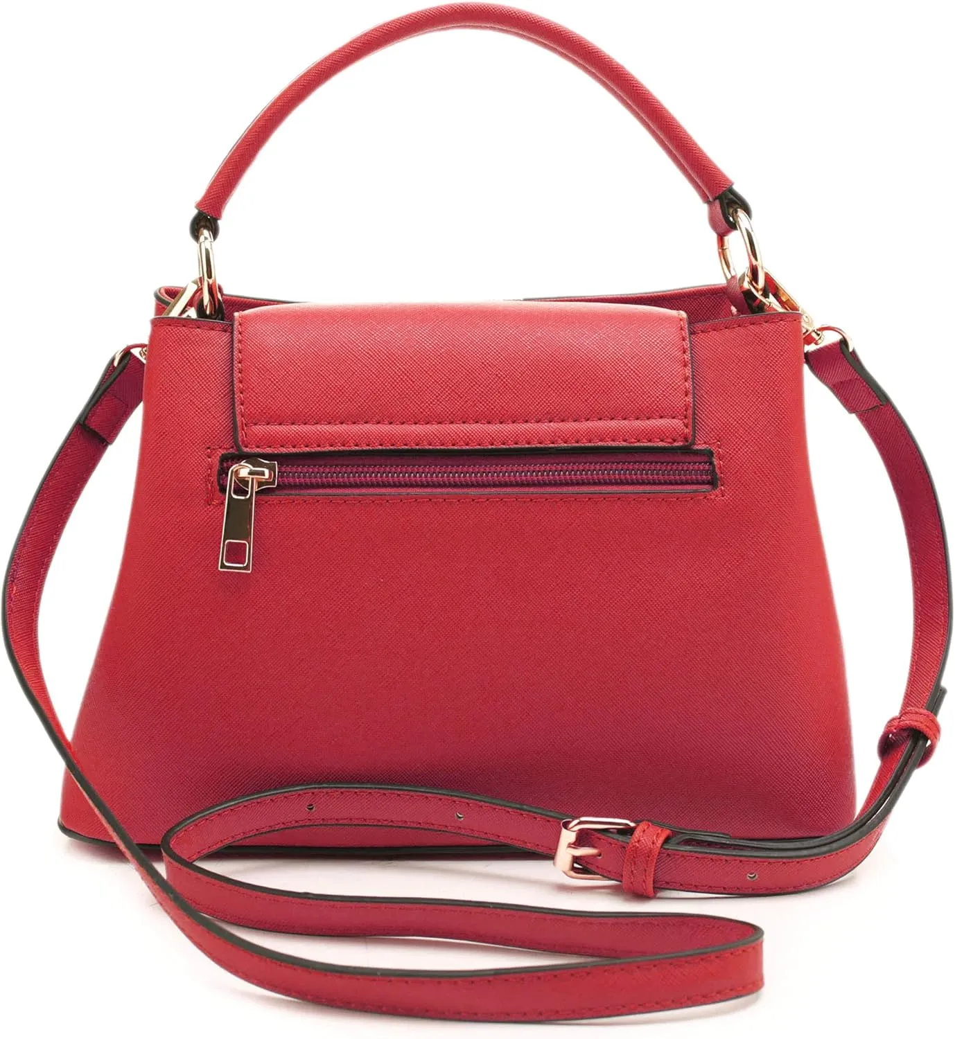 EVVE Women's Small Satchel Bag Classic Top Handle Purses Fashion Crossbody Handbags with Shoulder Strap