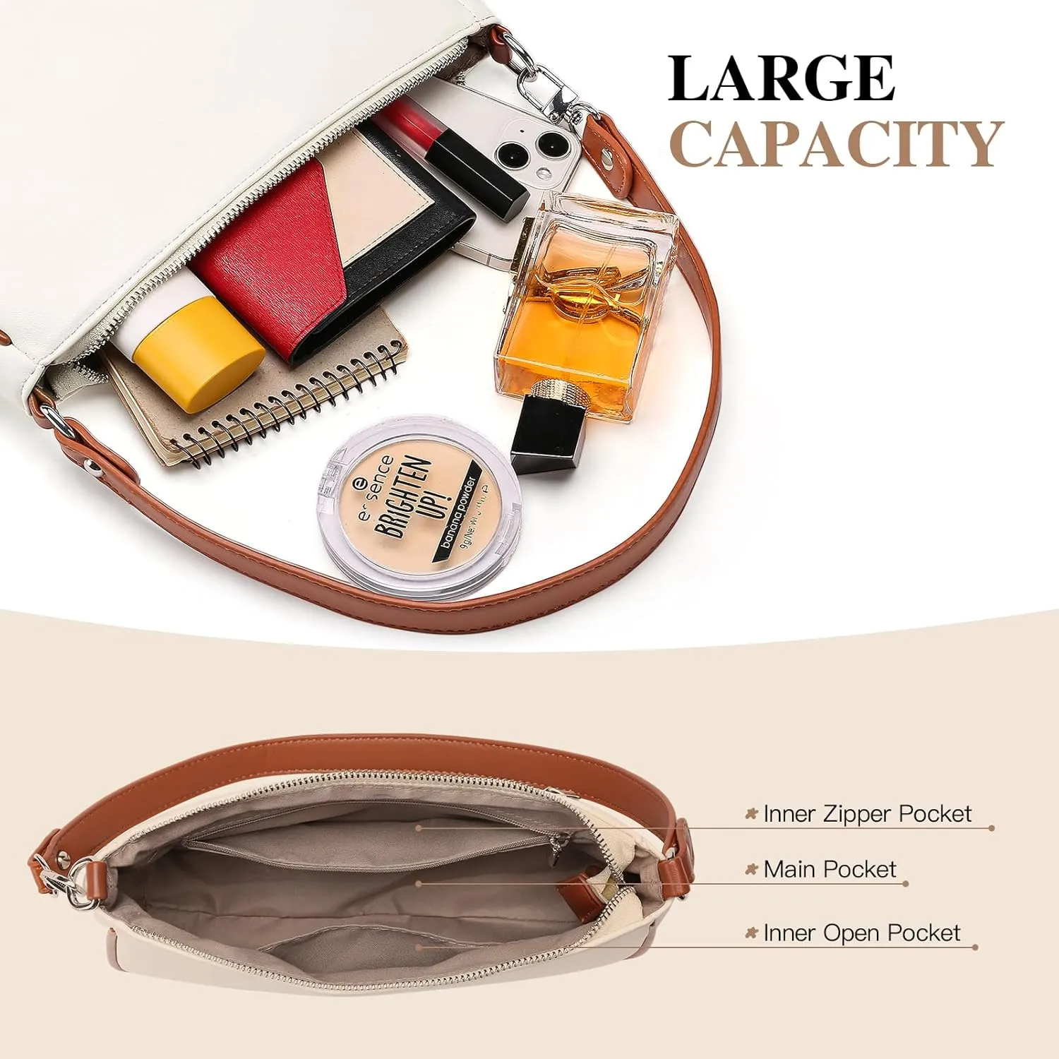 FALAN MULE Shoulder Bags for Women Cute Hobo Tote Handbag Clutch Purse with Zipper Closure