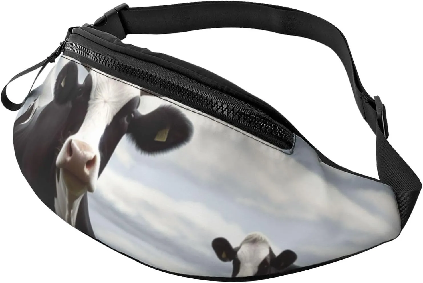 Farm Cow Pictures Fanny Pack for Men Women Fashion Waist Packs Travel Crossbody Bag With Adjustable Strap Everywhere Belt Bag Waterproof Chest Bags Cycling Bum Bag Wallet