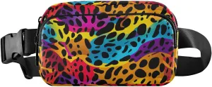 Fashion Leopard Modern Fanny Packs for Women Belt Bag Cross Body Waterproof Fanny Pack Fashion Waist Packs with Adjustable Strap Crossbody Bag for Running Hiking Men Sports Traveling