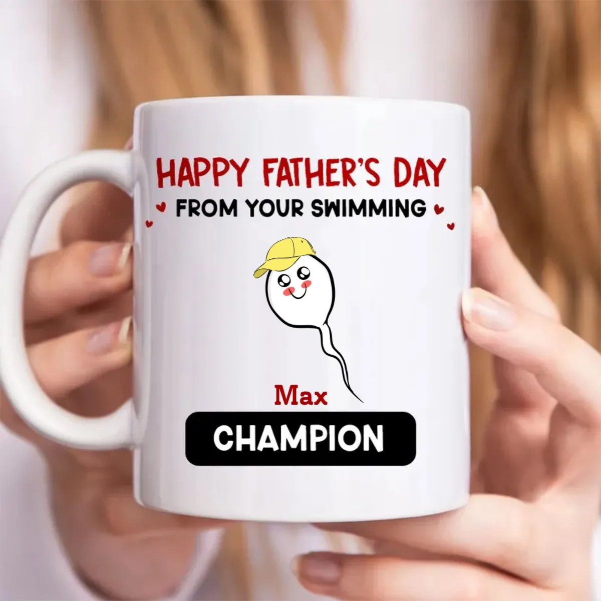 Father - Happy Father's Day From Your Swimming Champions - Personalized Mug (QH)