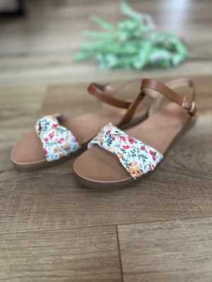 FINAL SALE ~ Becky Floral Knot Sandal (SODA)