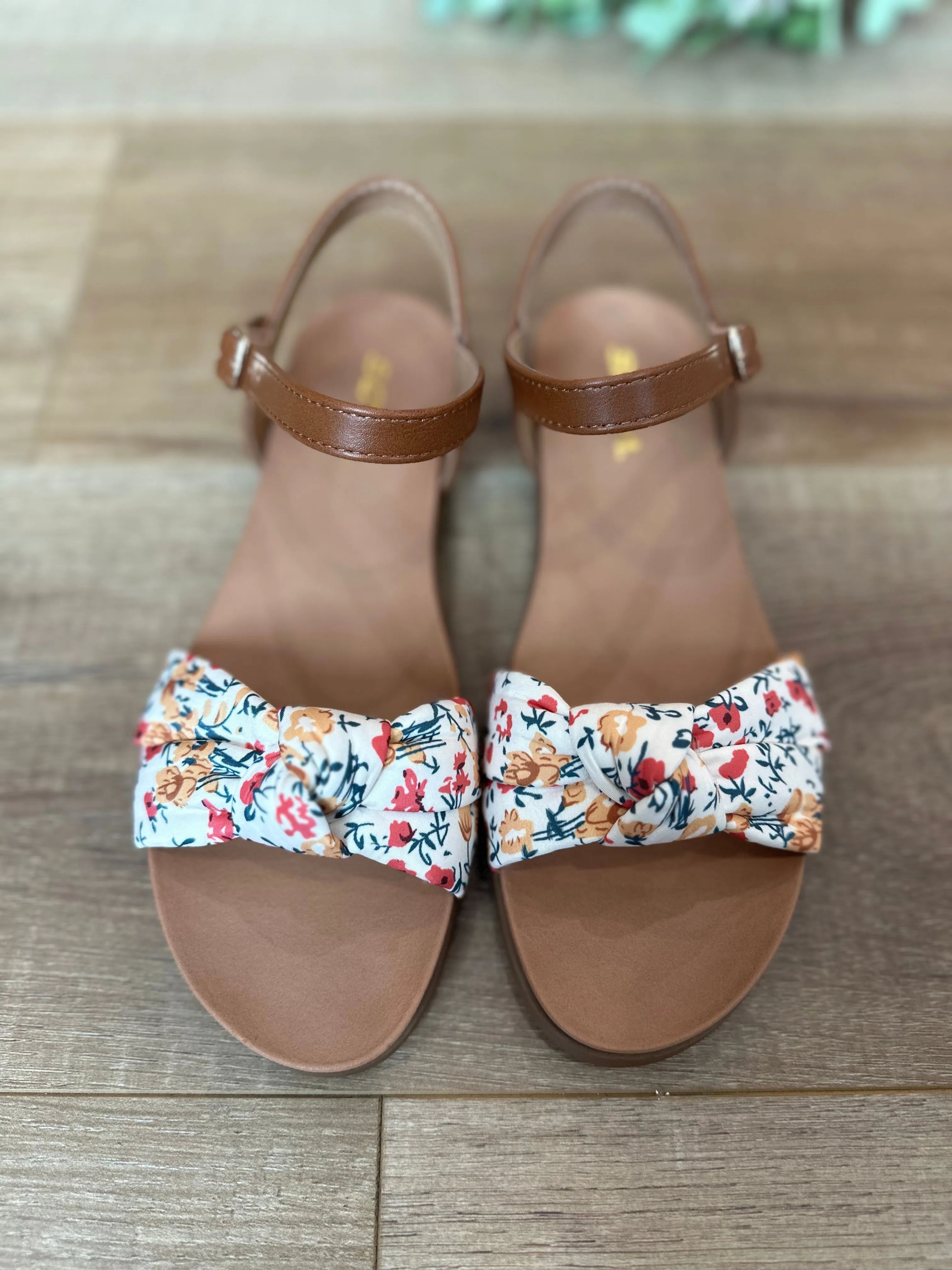 FINAL SALE ~ Becky Floral Knot Sandal (SODA)