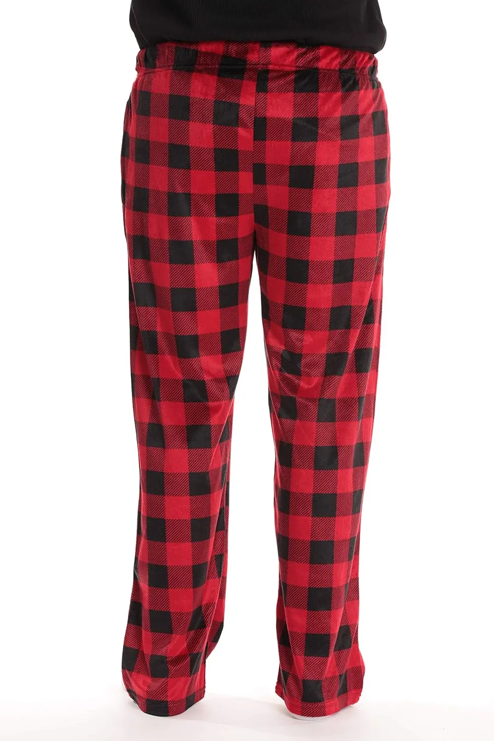 #followme Ultra Soft Fleece Men's Plaid Pajama Pants with Pockets