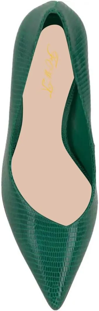 FOWT Women Pointed Toe Slip on Pumps Chunky Block High Heels All Season Formal Wear Office Party Prom Shoes Size 4-15 US