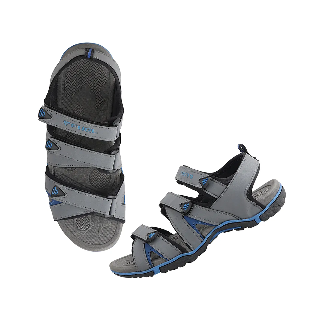 Fuel Charlie Sandal For Men's (D.GREY/R.BLUE)