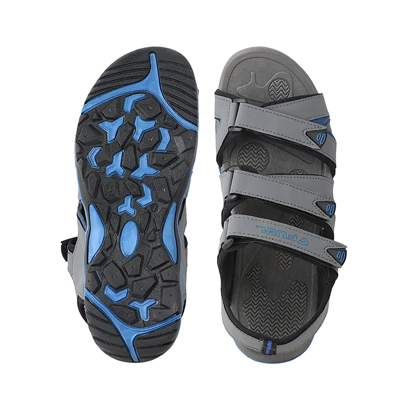 Fuel Charlie Sandal For Men's (D.GREY/R.BLUE)