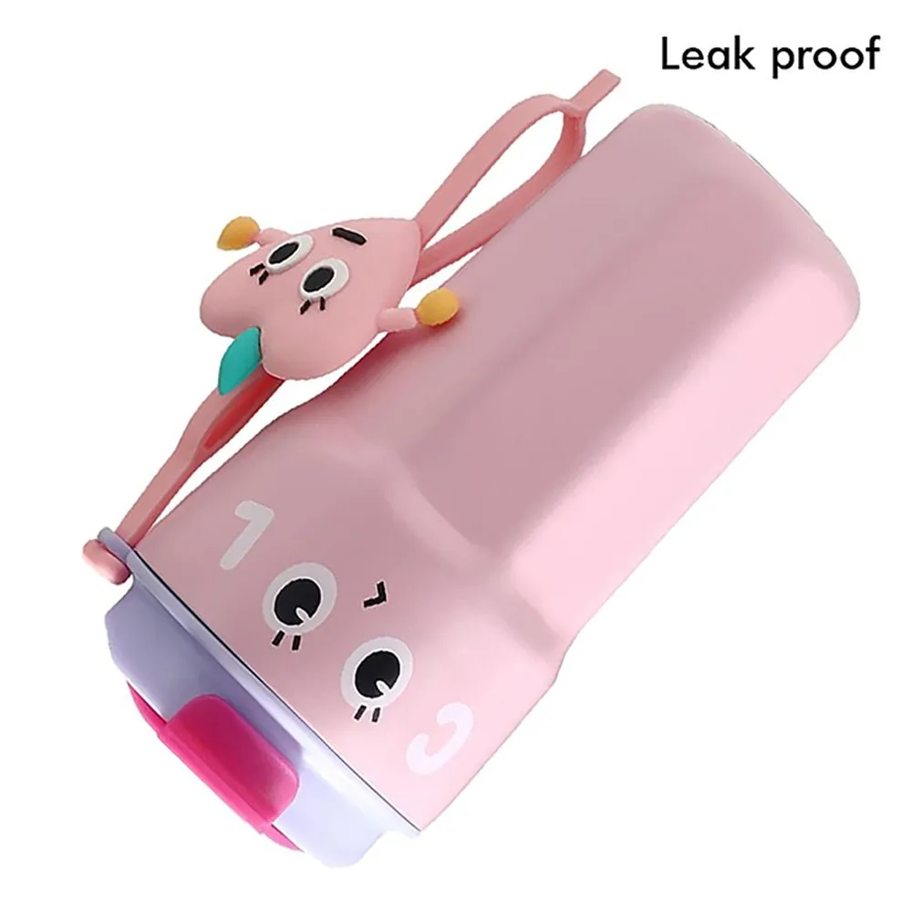 Fun Emoji Pink Vacuum Insulated Stainless Steel Coffee/Water/Tea Travel Tumbler For Kids & Adults,450Ml
