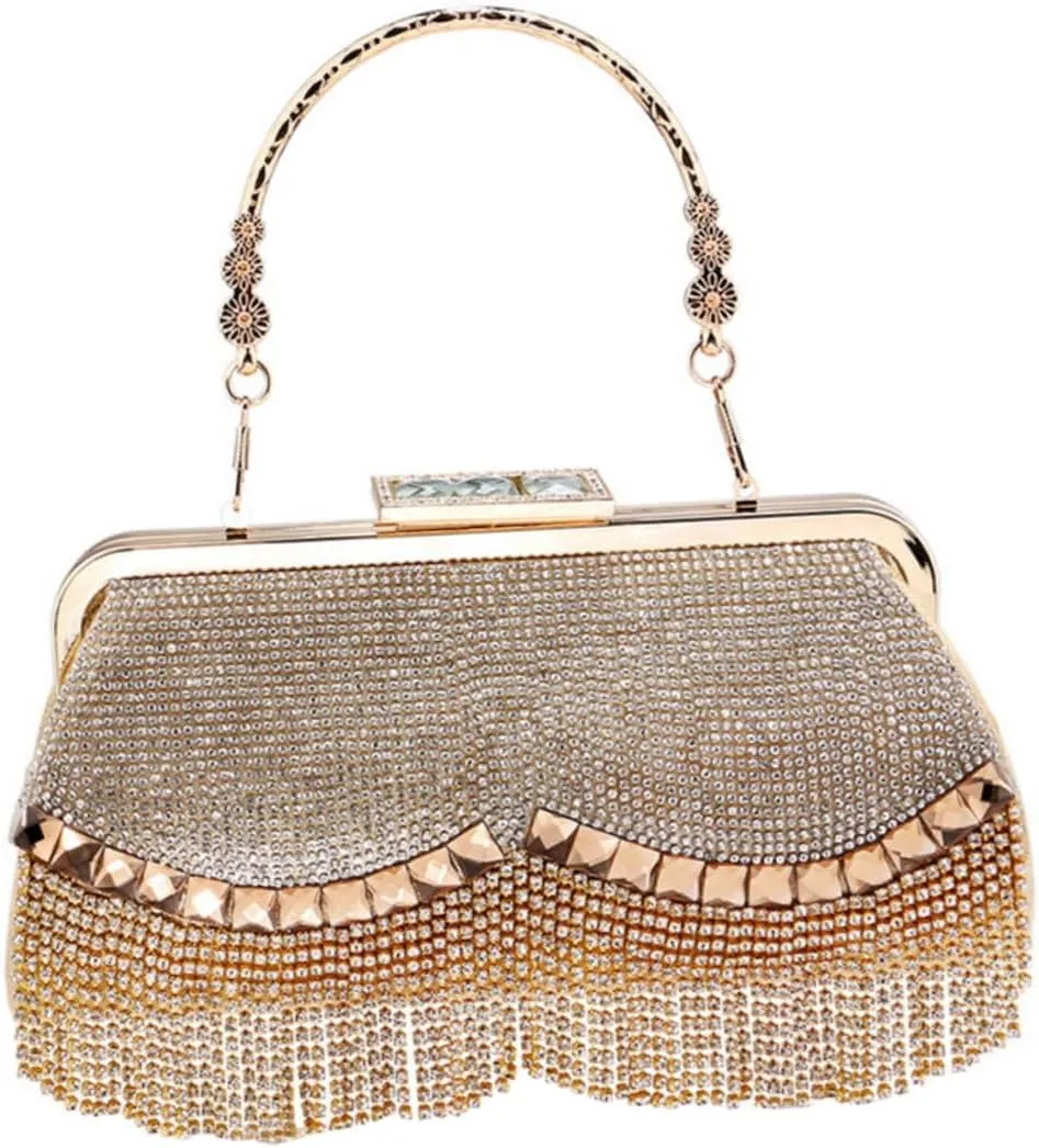 GALPADA Portable Clutch Bag Black Evening Clutch Handbag for Women Match Your Dresses Ideal for Formal Events