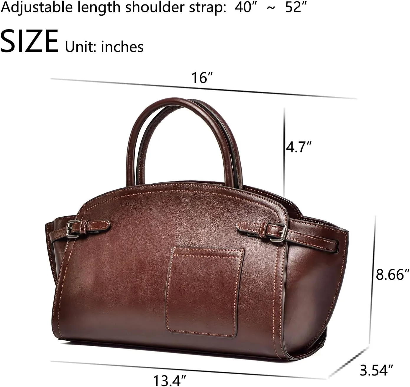 Genuine Leather Handbags For Women Crossbody Purse Vintage Hobo Bags Top Handle Bags Brown