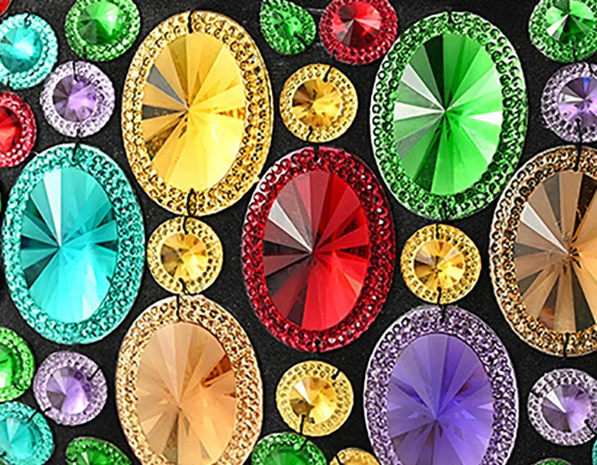 Glitter Ladies Rhinestone Clutch Purse Colorful Diamonds Evening Bag Sparkly Shoulder Bag for Wedding Banquet Party