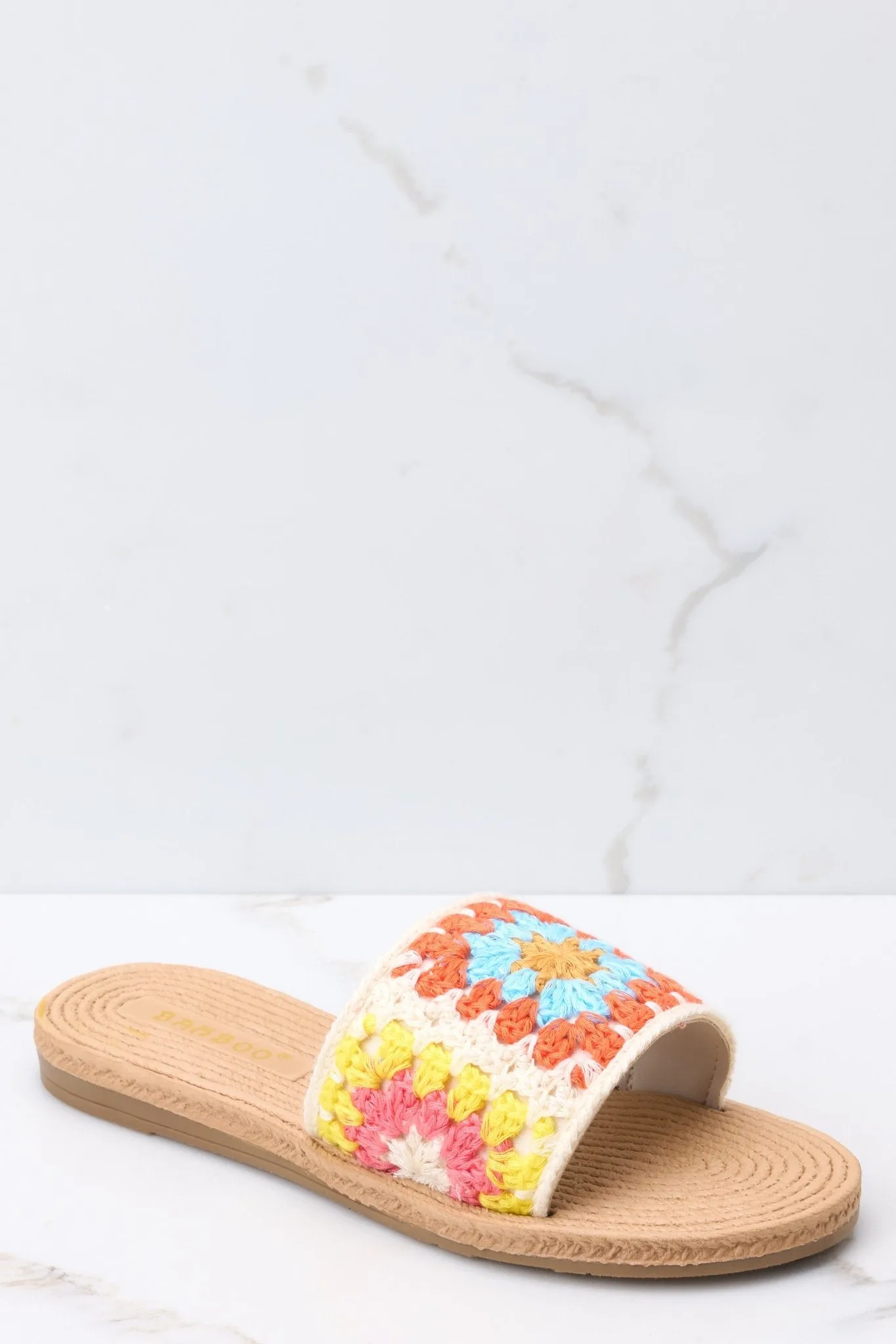 Goddess Above Beige Slide Sandals