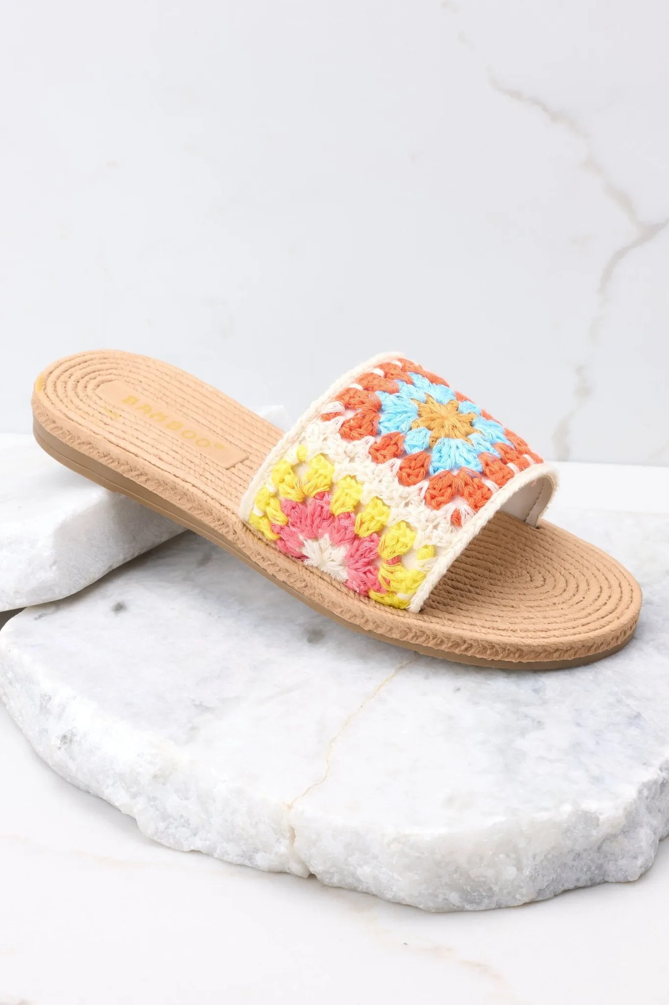 Goddess Above Beige Slide Sandals