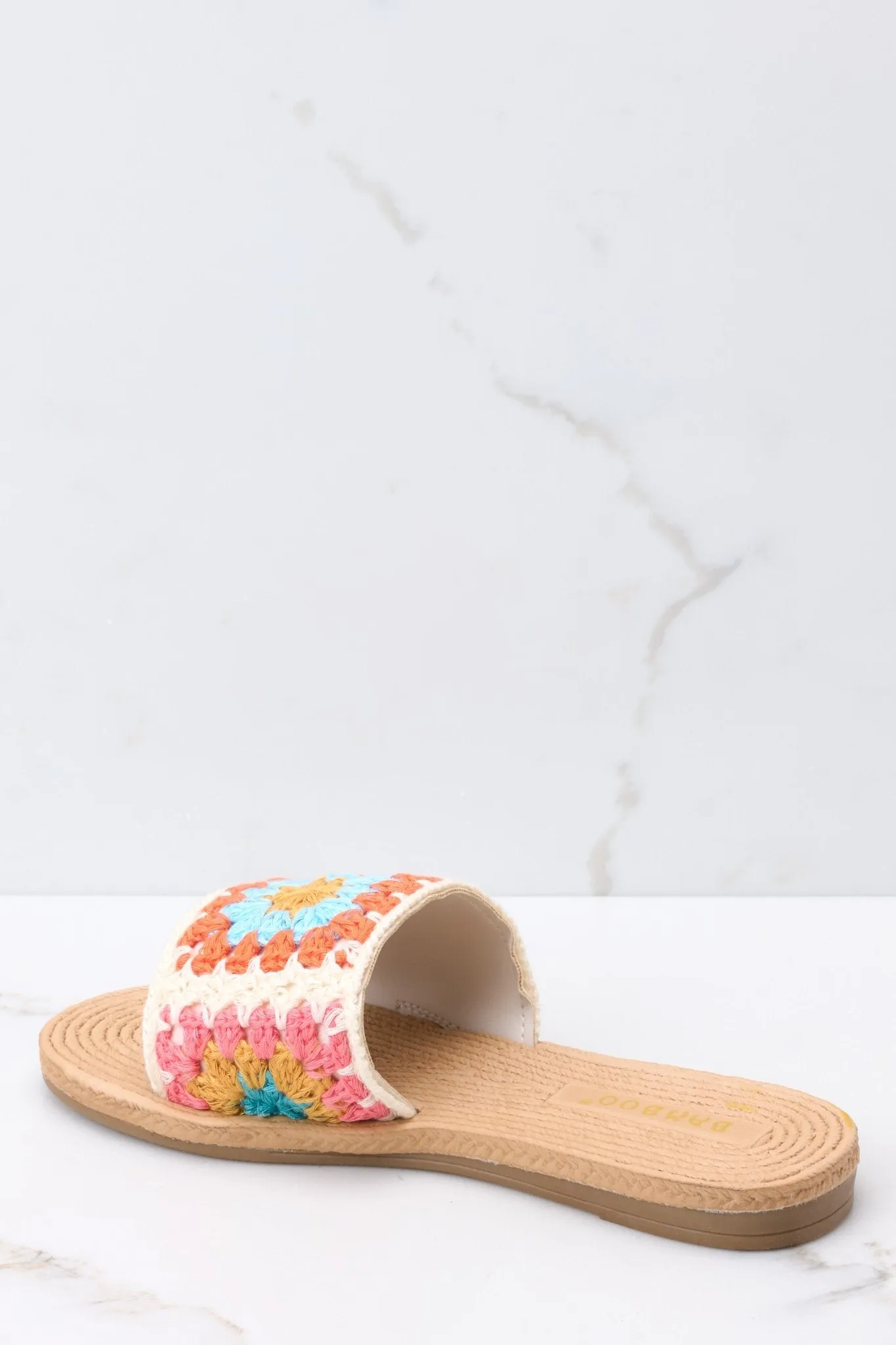 Goddess Above Beige Slide Sandals
