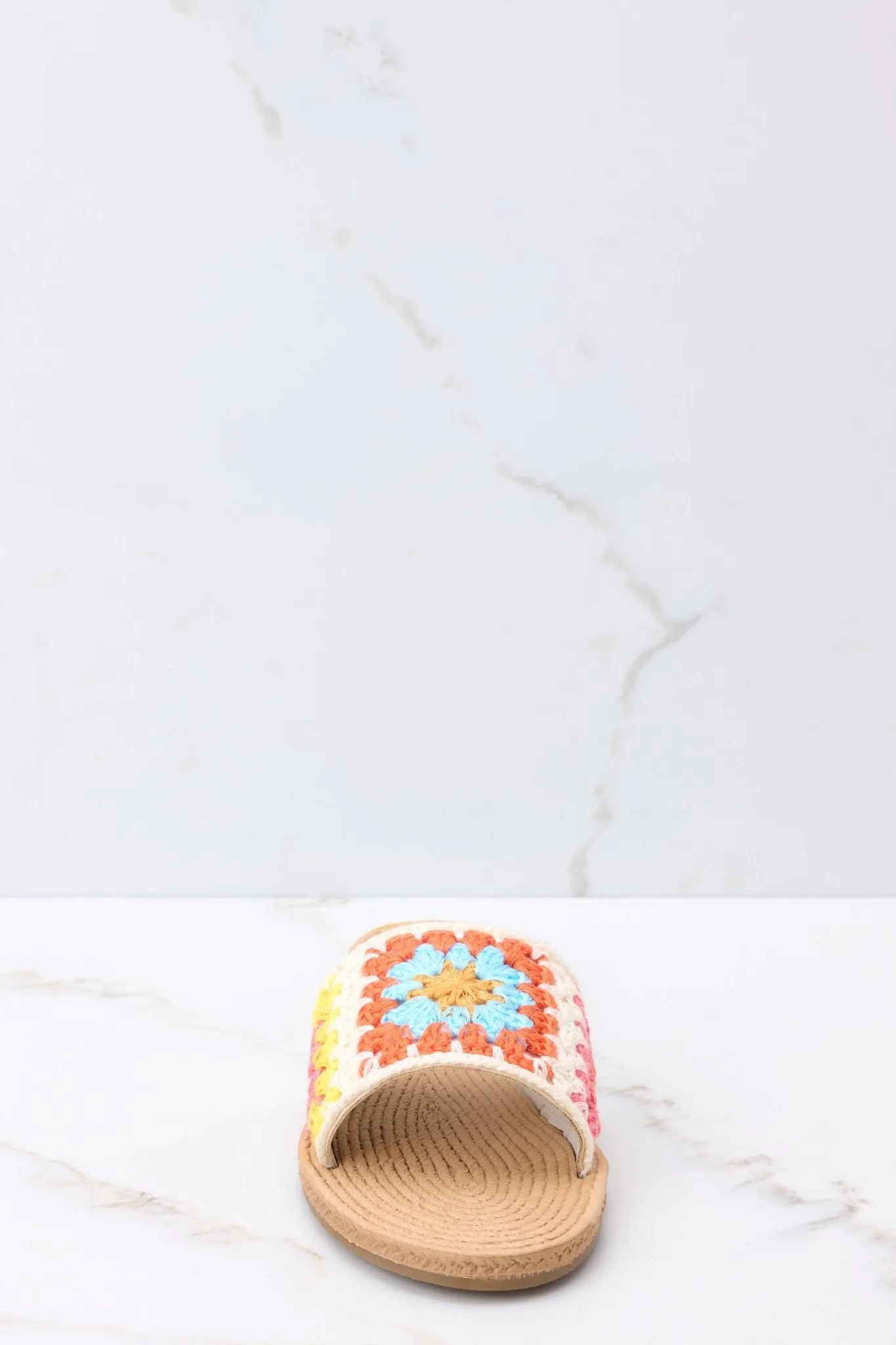 Goddess Above Beige Slide Sandals