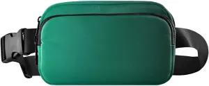 Green Gradient Fanny Pack for Women Men Belt Bag Crossbody Waist Pouch Waterproof Everywhere Purse Fashion Sling Bag for Running Hiking Workout Walking Travel