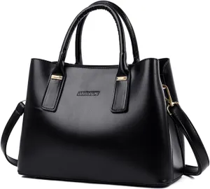 Handbags and Purses for Women PU Leather Satchels Fashion Shoulder Bags Simple Totes Top-Handle Crossbody Bags Grey