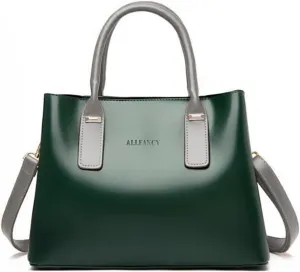 Handbags and Purses for Women PU Leather Satchels Fashion Shoulder Bags Simple Totes Top-Handle Crossbody Bags Grey