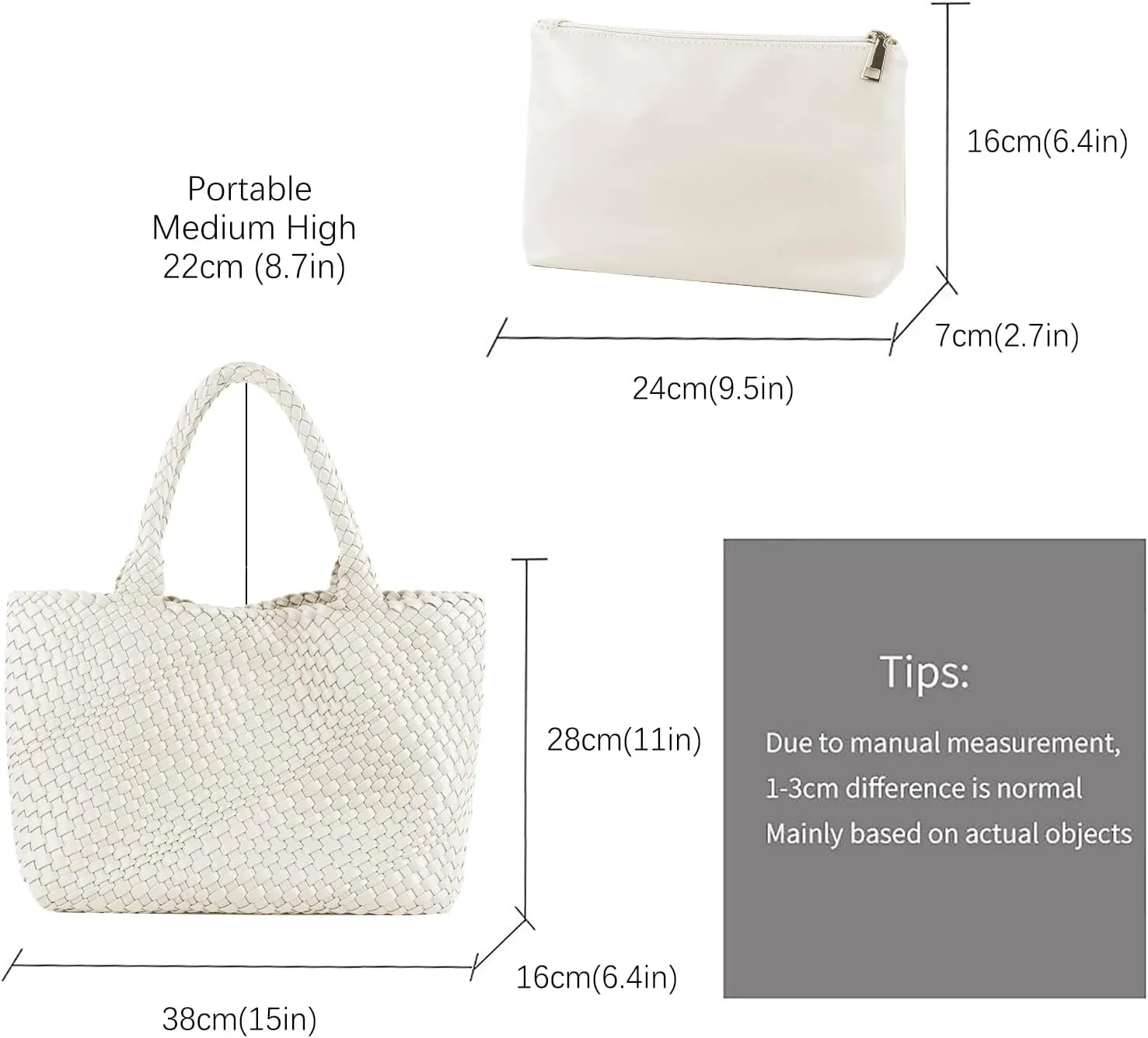 Handmade Woven Bag Satchel Handbag For Women Vegan Leather Tote Bag With Purses Travel Shoulder Bag Underarm Bag