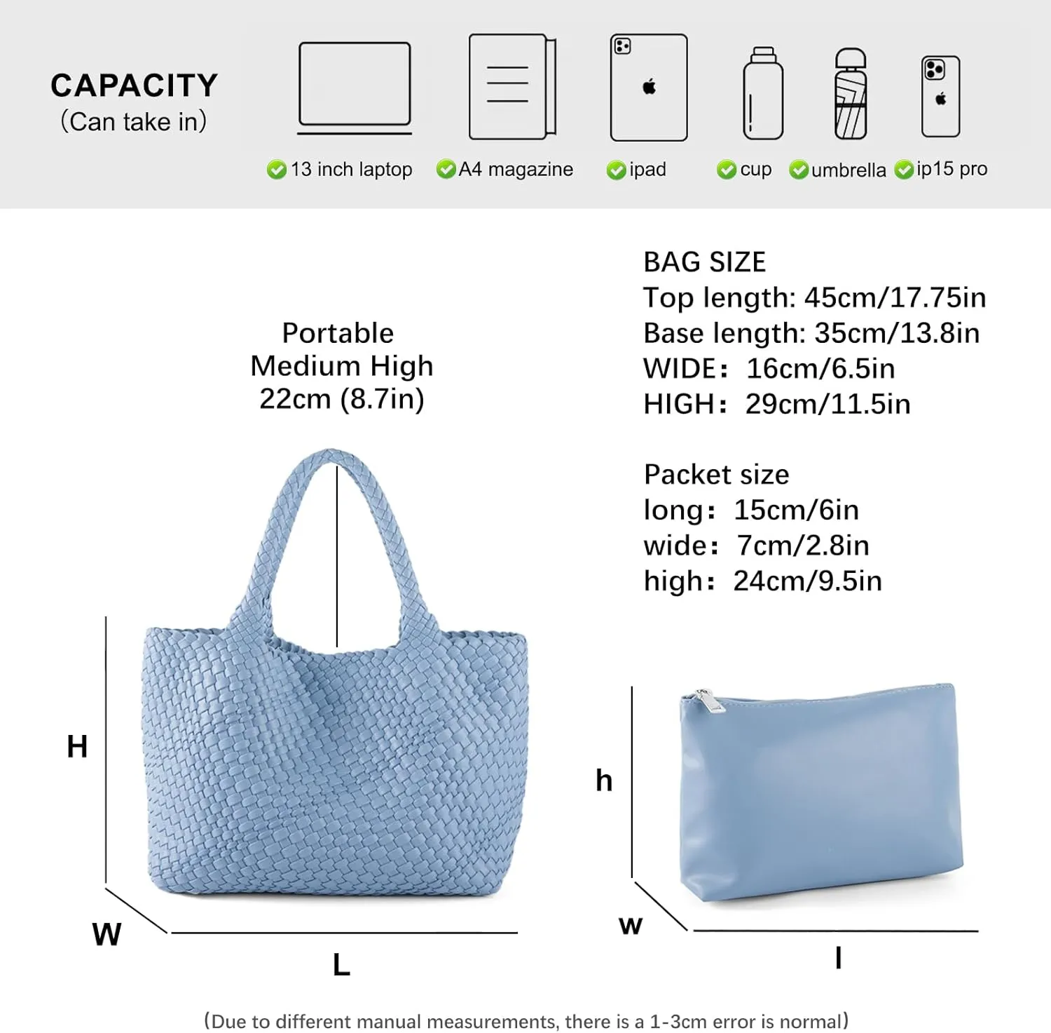 Handmade Woven Bag Satchel Handbag For Women Vegan Leather Tote Bag With Purses Travel Shoulder Bag Underarm Bag