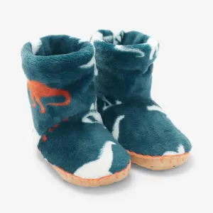 Hatley Silhouette Dino Fleece Slippers