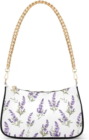 Hobo Bags for Women Lavender Purple Tote Purses Small Handbags with Chain 20858439