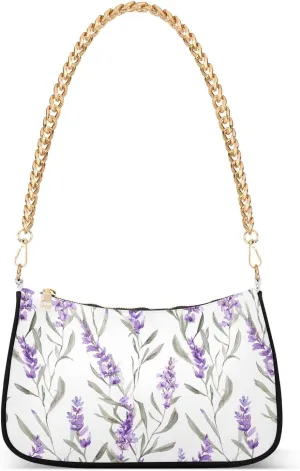 Hobo Bags for Women Lavender Purple Tote Purses Small Handbags with Chain 20858465