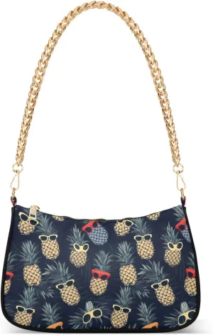 Hobo Bags for Women Pineapple Tropical Tote Purses Small Handbags with Chain 20851372