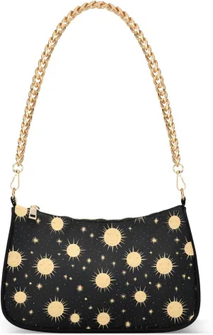 Hobo Bags for Women Stars and Moon Tote Purses Small Handbags with Chain 20853750