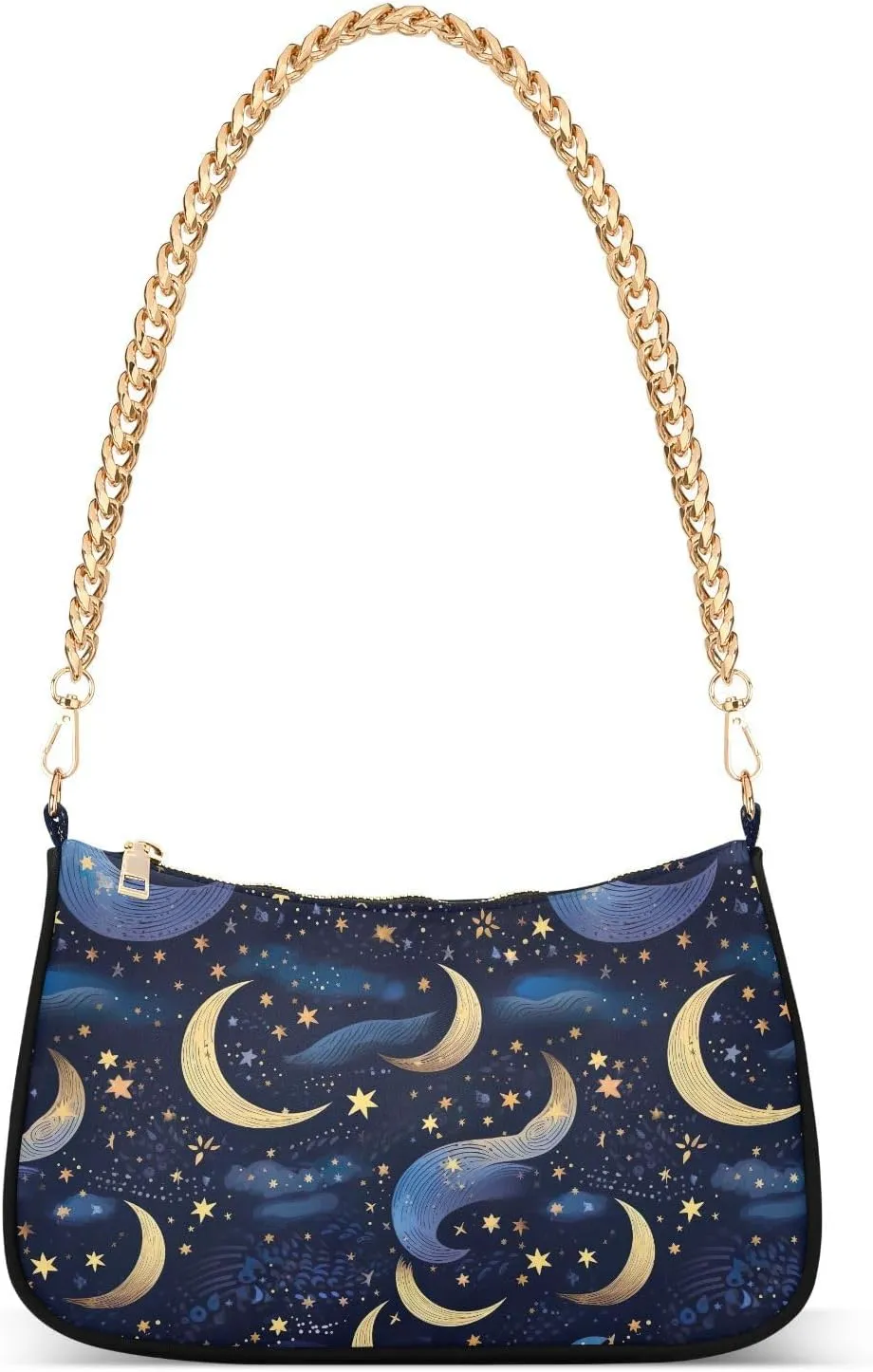 Hobo Bags for Women Stars and Moon Tote Purses Small Handbags with Chain 20853761