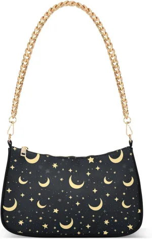 Hobo Bags for Women Stars and Moon Tote Purses Small Handbags with Chain 20854027