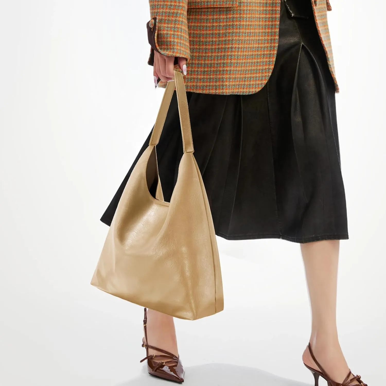 Hobo Tote Bag for Women Slouchy Bags with Small Purse, Designer Handbags for Women Large Capacity Shoulder Bag