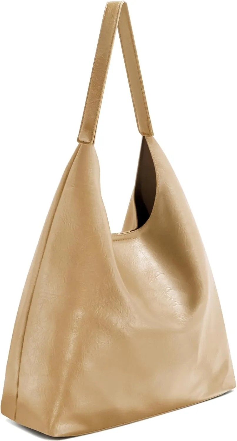Hobo Tote Bag for Women Slouchy Bags with Small Purse, Designer Handbags for Women Large Capacity Shoulder Bag