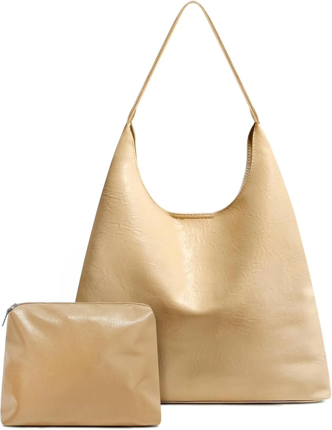 Hobo Tote Bag for Women Slouchy Bags with Small Purse, Designer Handbags for Women Large Capacity Shoulder Bag
