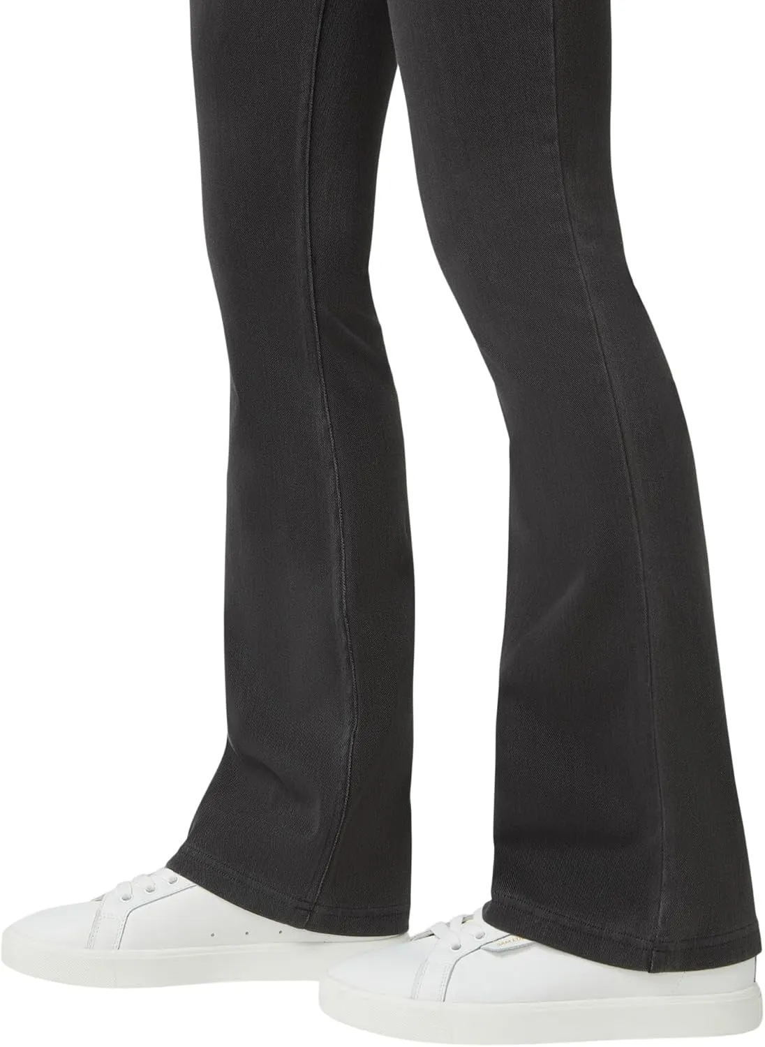 HUE Women's Ultra Soft High Waist Denim Baby Bootcut Leggings