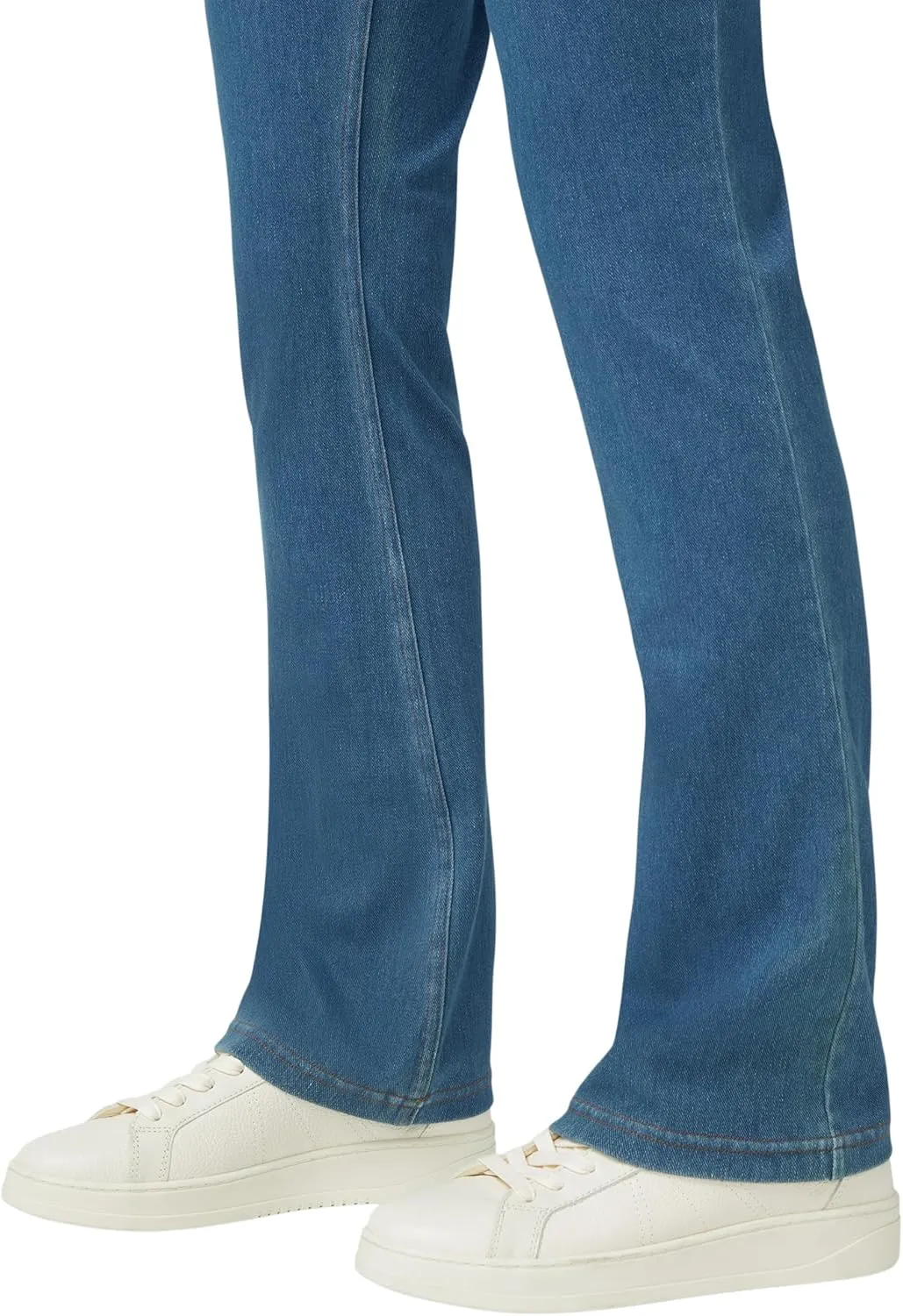 HUE Women's Ultra Soft High Waist Denim Baby Bootcut Leggings