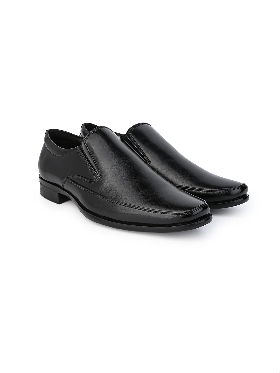 Hydes N Hues Men Black Comfort Formal Slip-Ons