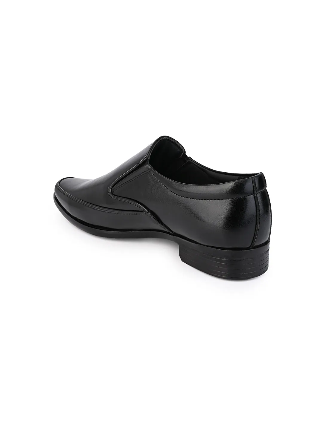Hydes N Hues Men Black Comfort Formal Slip-Ons