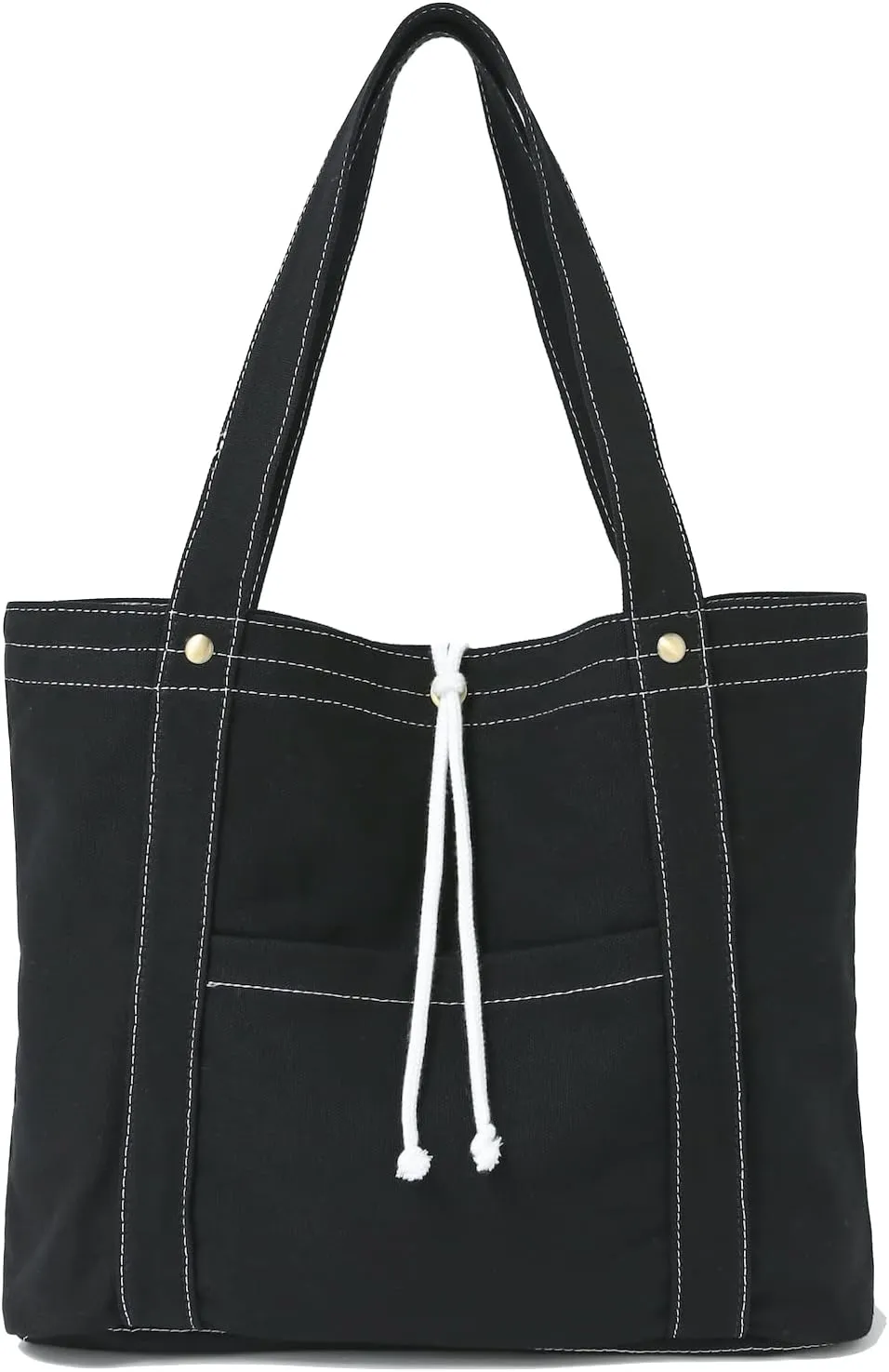 Jeelow Heavy Duty Canvas Travel Tote Handbag Shoulder Crossbody Bags Purse For Men & Women