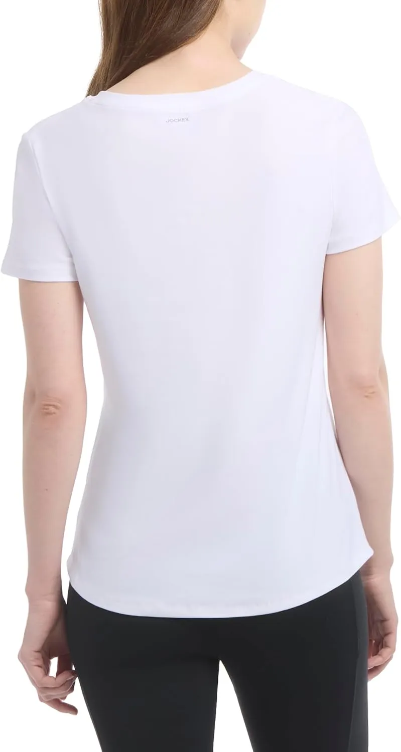 Jockey Women's Active 2-Pack Butter Soft Essential T-Shirt