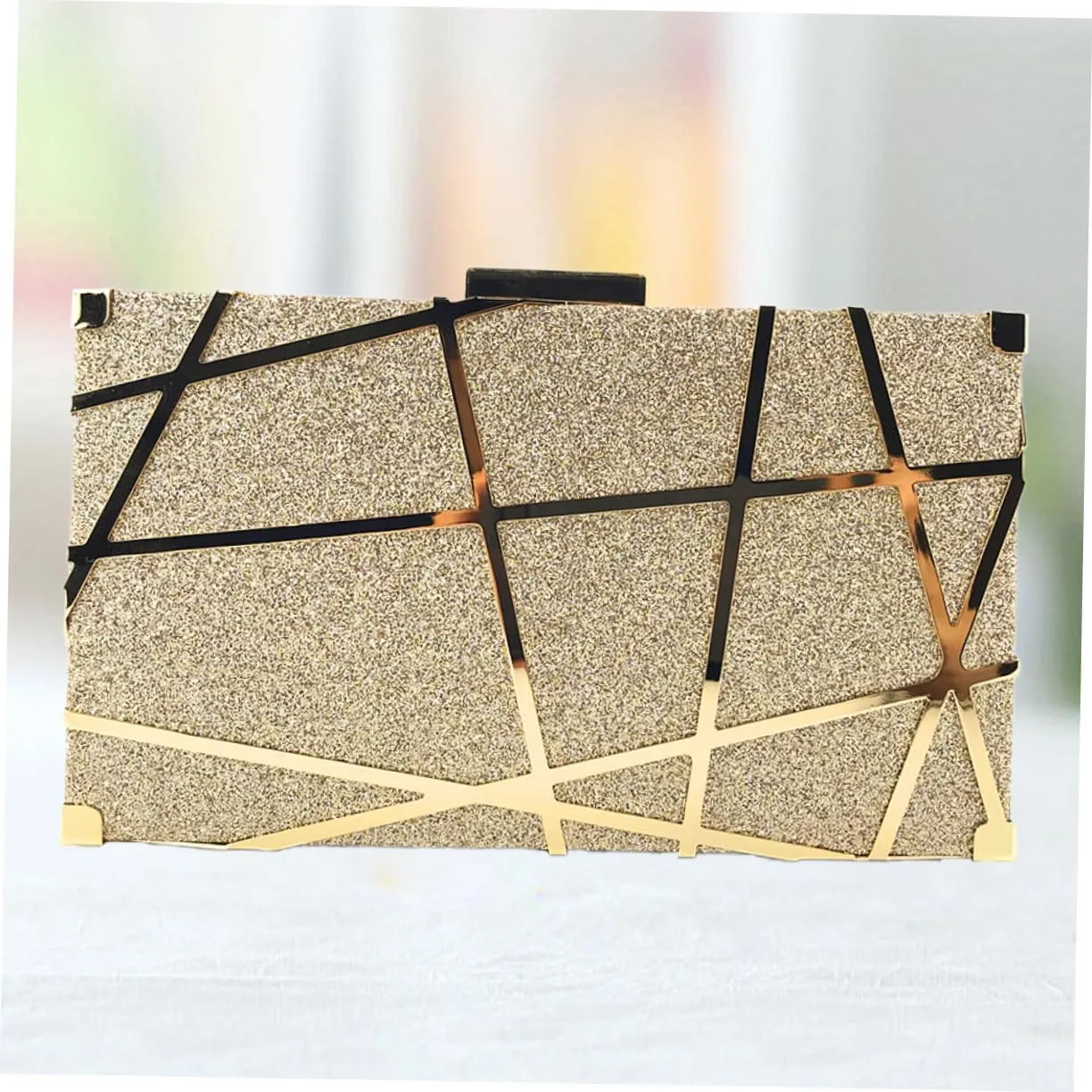 KESYOO Clutches for Women Evening Handbag Clutch Purse Chain Bag Dinner Bag Metal Miss Chain Bag Fashion Clutch